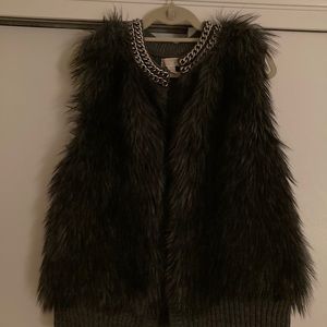 Michael Kors faux fur vest